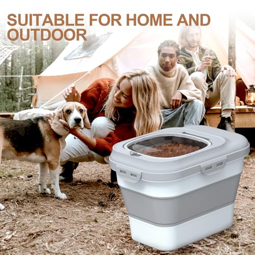 Dog Food Storage Container Small (Grey / Small)