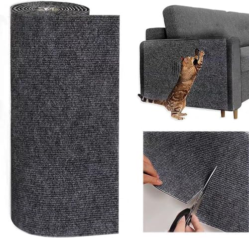 Cat Scratch Couch Furniture Protector (Dark Grey 15.7"X39.4")
