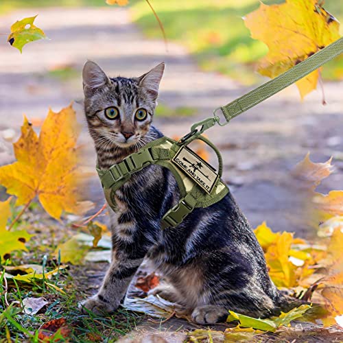 Tactical Cat Harness and Leash (Large / Camo)