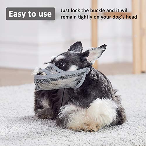 Dog Muzzle Anti Eating for Small Medium Large Dogs (XS)