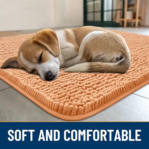 Dog Door Mat for Muddy Paws 70x24 (Orange / 70"X24")