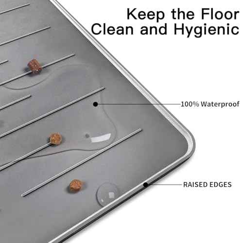 48" x 32" XXXL Largest Pet Food Mat (Beige / 48"L x 32"W)