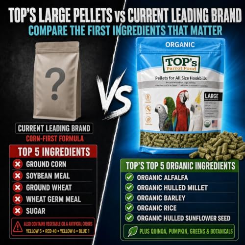 TOP's Large Parrot Pellets 1 lb (Large Pellets / 1 Pound (Pack of 1))