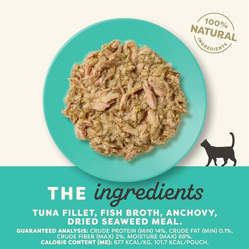 Tuna Anchovy & Seaweed in Broth Wet Cat Food 12