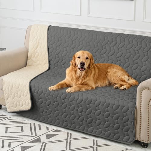 Pet Bed Cover Dog Bed Blanket for Sofa and Furniture Waterproof New Pattern Design (52x82 Inch (Pack of 1) / Darkgrey)