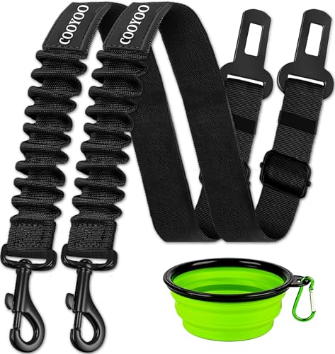 Dog Seat Belt (01-Set 01-Black+Black)