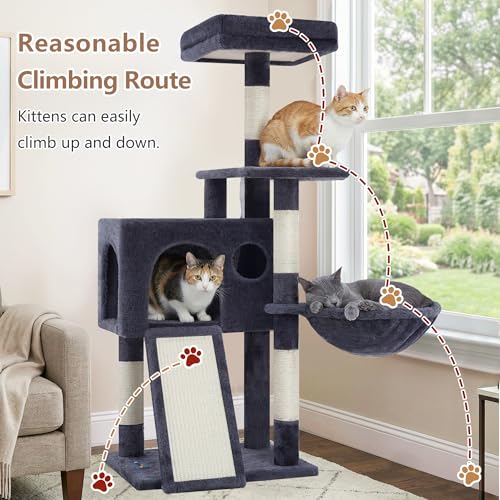 Cat Tree Tower 42'' with Condo (Dark gray / 42 inch)