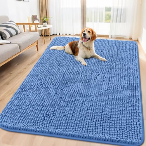Dog Door Mat for Muddy Paws 70x35 (Cornflower Blue / 70"X35")