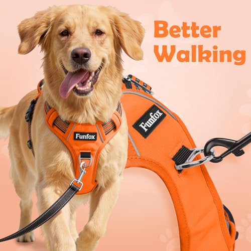 Dog Harness No Pull (Orange / X-Large)