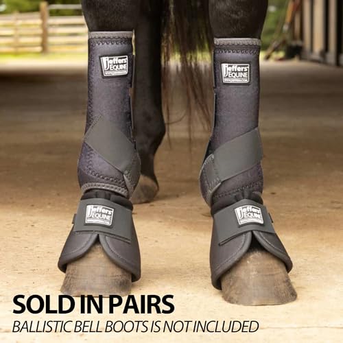 Equine Protective Horse Boots 1 Pair Grey (Grey / Large)