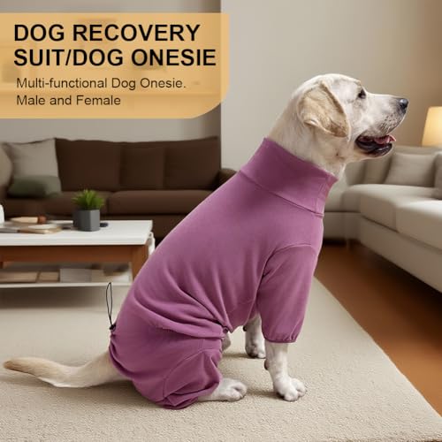 Dog Pyjamas PJS Sweater Clothes and Home Clothing Suitable for Large to Giant Breeds of Dogs (Thick Red / 6XL)