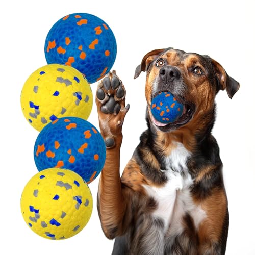 Indestructible Dog Ball Toy (A-yellow&blue)