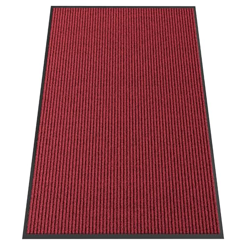 Indoor Outdoor Door Mat (Red / 3' x 5' (Rectangular))