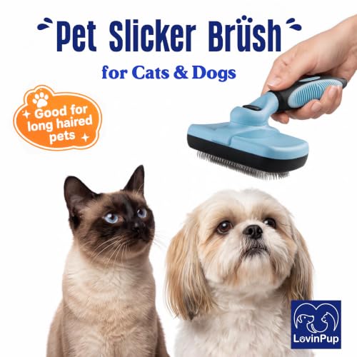 Pet Slicker Brush (Slicker Brush (Blue/Black))