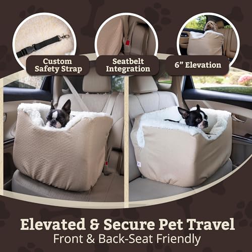 Dog Car Seat for Dogs up to 25lbs (Birch Diamond / Medium)