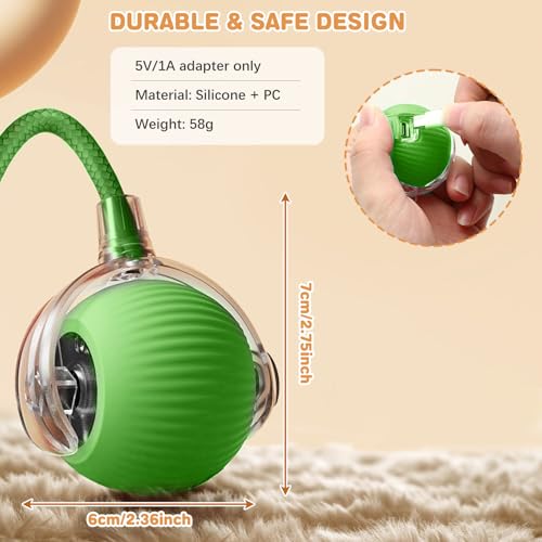 Interactive Cat Toys for Indoor Cats (Green)