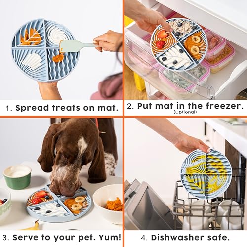Paradise Dog Lick Mat for Slow Feeding & Anxiety (Almond)