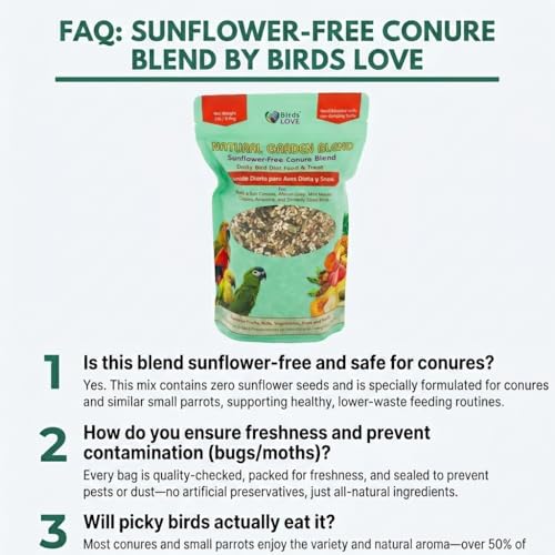 Natural Garden Blend Conure Food (2 Pound (Pack of 1))