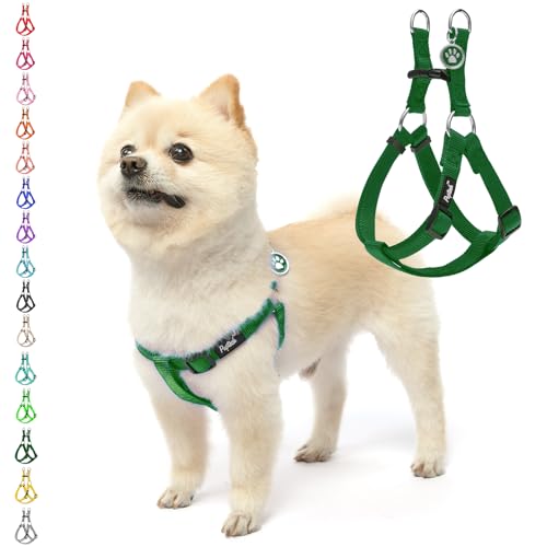 No Pull Dog Harness Small Sized Step (Blackish Green / Small)