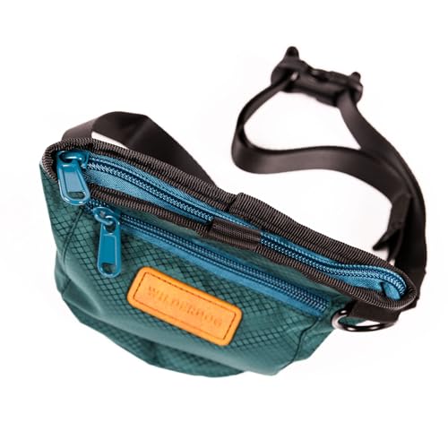Dog Training Treat Pouch with Magnetic and Zipper Closure (Green)