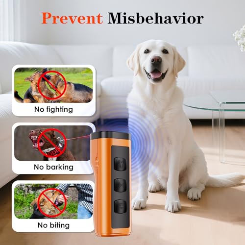 2 Pack Dog Bark Deterrent Devices Rechargeable Anti