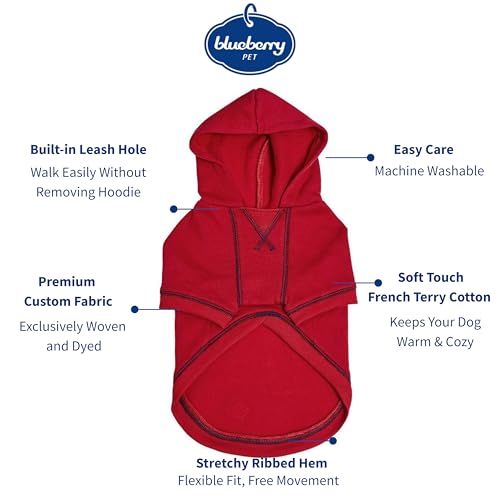 Essentials Hoodie (12 inch (Pack of 1) / Dog Hoodie - Red)