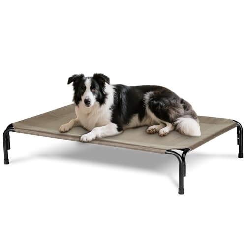 Elevated Dog Bed for Outdoor (Brown / 41"L x 27"W x 8"Th)