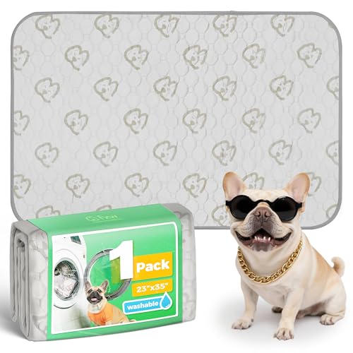 Washable Pee Pads for Dogs (Khaki / 23" x 35" (1 Pack))