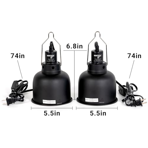 Reptile Light Fixture 2 Pack (5.5 inch-2pack)