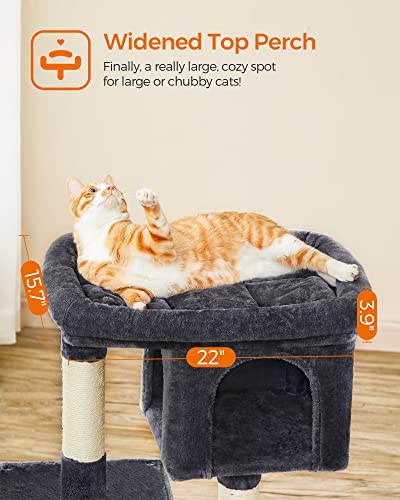 Cat Tree 33.1 (L (23.6"L x 15.7"W x 33.1"H) / Smoky Gray)