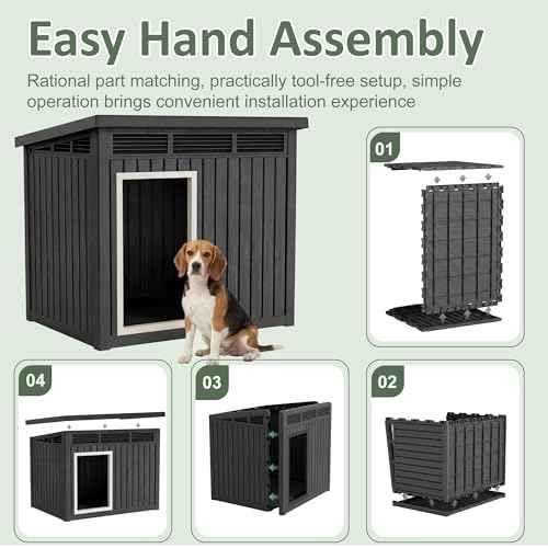 Small Dog House (Classic Black / 32.2*25.12*24.13)