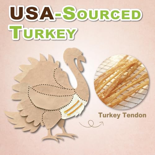 All Natural Turkey Tendon for Dogs (10 Ounce (Pack of 1))