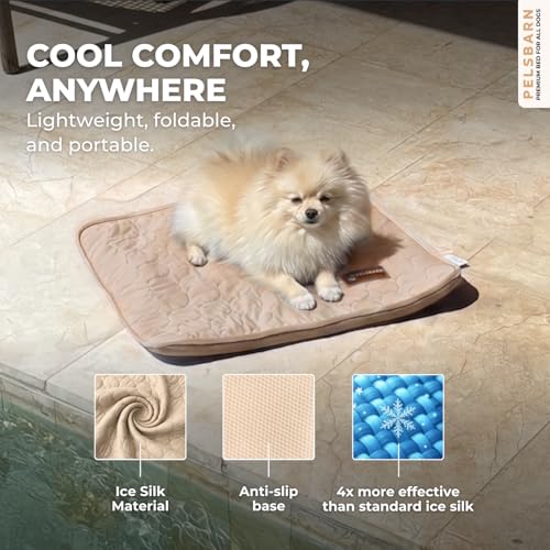 Dog Cooling Mat (Light Beige / X-Small)