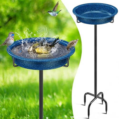 Bird Baths for Outside (Blue)