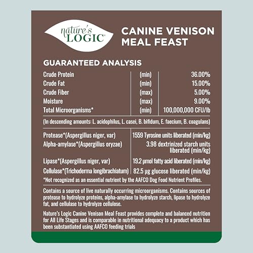Dry Dog Food Venison Meal Feast Dry Kibble (25 Pound (Pack of 1))