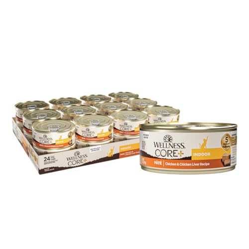 CORE+ Pate Adult Canned Wet Cat Food for Indoor Cats (5.5 Ounce (Pack of 12))