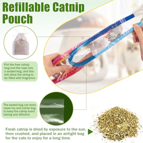 Catnip Cat Toys Chew Ropes (23.6 in)
