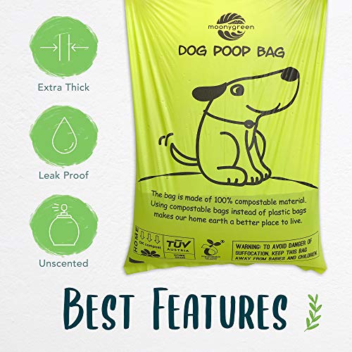 Certified Compostable Dog Poop Bag Rolls (240 Count (Pack of 1))