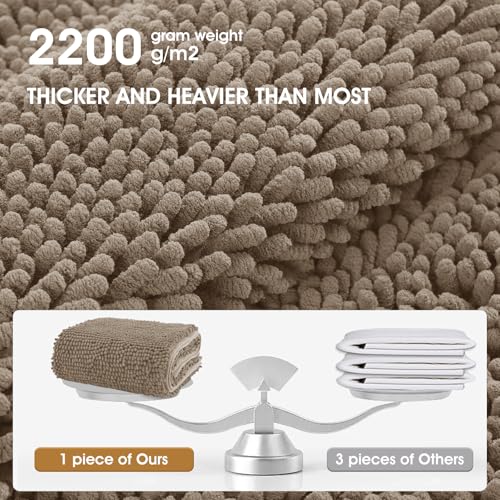 Dog Door Mat for Muddy Paws (Beige / 60" x 36")