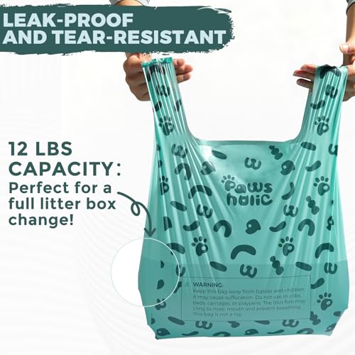 Dog Poop Bags with Handle (100 Count (Pack of 1) / Lavender)