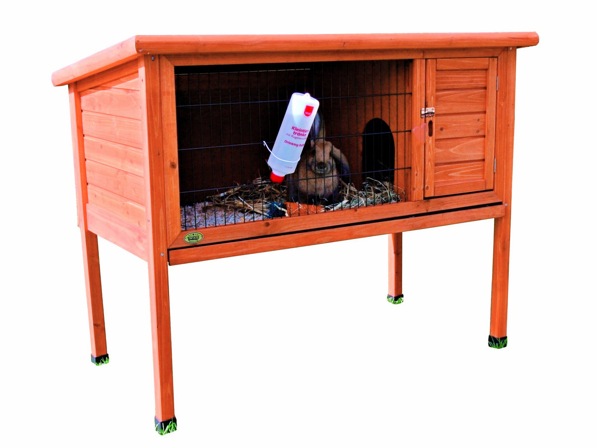 natura Rabbit Hutch with Run (1-Story Rabbit Hutch, Large)