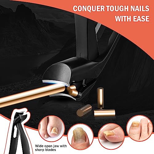 Toenail Clippers for Seniors (Black / Large)