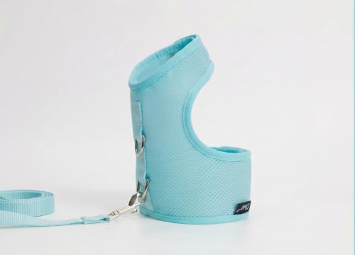 Cat Harness and Leash Set for Walking Escape Proof (Turquoise / Xs 2-4 lbs)