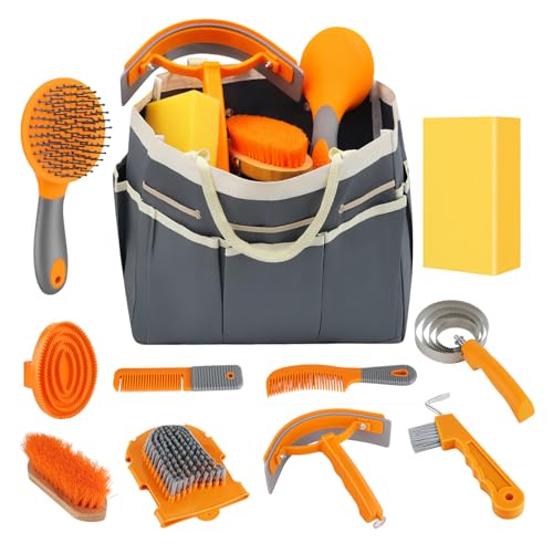 Horse Grooming Kit (Grey)