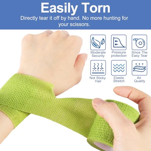 24 Pack Self Adhesive Bandage Wrap 2 Inch (Multi-color / 2 Inch)