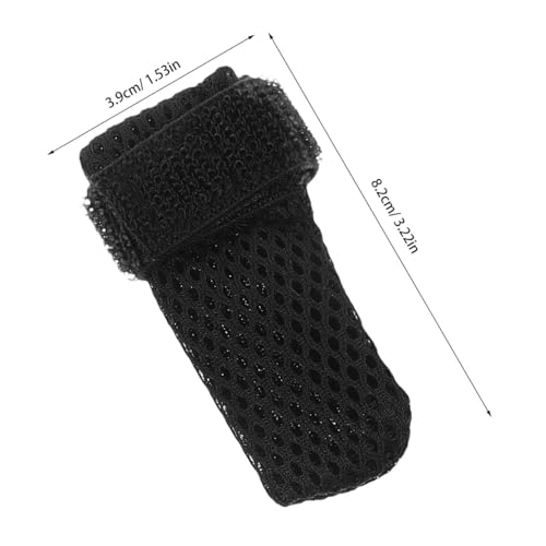 Cat Claw Caps 4 Pack Adjustable Cat Foot Covers Paw Protector Shoes Booties for Feeding Medicine Anti Scratch Socks for Grooming and Everyday Use (Black / 8X7X0.5CM)