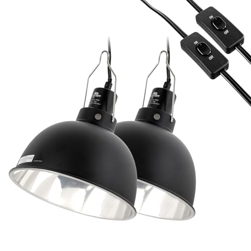 2 Pack Reptile Light Fixture (8.5in)