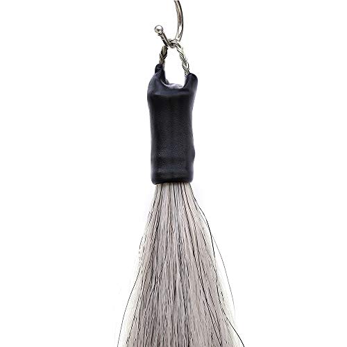 Horse Tail Extensions with Braided Horsehair Loop (3/8 LB (28"-30") / Light Gray)