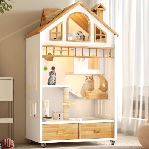 Enclosed Cat Condo (WHITE)