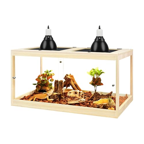 35 Gallon Bearded Dragon Tank (Oak / 35 Gallon (32x15.5x15.5 Inch))
